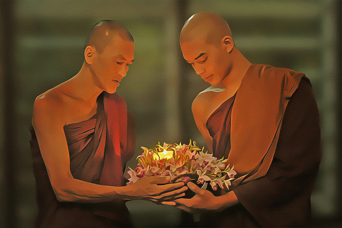 Two monks